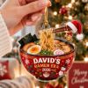 Picture of Personalized Ramen Christmas Ornament, Custom Ramen Lover Gift, Japanese Food Christmas Ornament, Noodle Bowl Tree Decoration, Keepsake 2026