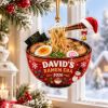 Picture of Personalized Ramen Christmas Ornament, Custom Ramen Lover Gift, Japanese Food Christmas Ornament, Noodle Bowl Tree Decoration, Keepsake 2026