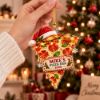 Picture of Personalized Pizza Christmas Ornament, Custom Pizza Lover Gift, Funny Food Christmas Ornament, Pizza Slice Tree Decoration, Keepsake 2026