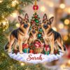 Picture of Personalized German Shepherd Christmas Ornament, Custom Name Dog Ornament, German Shepherd Lover Gift, Pet Christmas Keepsake 2D Flat 2026