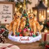Picture of Personalized Golden Retriever Christmas Ornament, Custom Name Dog Ornament, Golden Retriever Lover Gift, Dog Mom Gift, 2D Flat Decor 2026