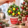 Picture of Personalized Lemon Tree Christmas Ornament, Custom Name Citrus Ornament, Lemon Lover Gift, Gardener Gift, Plant Lover 2D Flat Decor 2026
