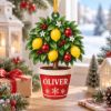 Picture of Personalized Lemon Tree Christmas Ornament, Custom Name Citrus Ornament, Lemon Lover Gift, Gardener Gift, Plant Lover 2D Flat Decor 2026