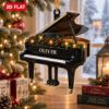 Picture of Personalized Piano Christmas Ornament, Custom Name Grand Piano Ornament, Pianist Gift, Piano Teacher Gift, Music Lover Christmas Keepsake