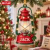 Picture of Personalized Lantern Christmas Ornament, Custom Name Camping Lantern Gift, Outdoor Lover Ornament, Cabin Christmas Decor, 2D Flat Keepsake