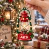 Picture of Personalized Lantern Christmas Ornament, Custom Name Camping Lantern Gift, Outdoor Lover Ornament, Cabin Christmas Decor, 2D Flat Keepsake