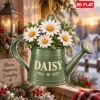 Picture of Personalized Daisy Watering Can Christmas Ornament, Custom Name Gardener Gift, Flower Lover Ornament, Plant Mom Gift, 2D Flat Decor 2026