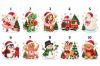 Picture of Personalized Christmas Reticule Bag, Custom Name Kids Holiday Gift Bag, Cute Christmas Treat Bag, Santa Candy Bag, Xmas Tree Decoration