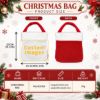 Picture of Personalized Christmas Train Reticule Bag, Custom Name Kids Christmas Gift Bag, Cute Teddy Bear Train Treat Bag, Holiday Candy Bag Christmas