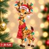 Picture of Personalized Giraffe Christmas Ornament, Custom Name Giraffe Ornament, 2D Flat Xmas Decor, Cute Animal Gift, Kids Christmas Keepsake 2026