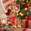 Picture of Personalized Giraffe Christmas Ornament, Custom Name Giraffe Ornament, 2D Flat Xmas Decor, Cute Animal Gift, Kids Christmas Keepsake 2026