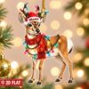 Picture of Personalized Pronghorn Deer Hunting Christmas Ornament, Custom Antelope Ornament, Wildlife Xmas Decor, Deer Lover Gift, Holiday Keepsake