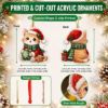 Picture of Personalized Toucan Christmas Ornament, Custom Name Tropical Bird Ornament, Toucan Lover Gift, 2D Flat Xmas Decor, Bird Holiday Keepsake