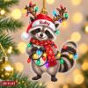 Picture of Personalized Raccoon Christmas Ornament, Custom Name Raccoon Ornament, 2D Flat Woodland Animal Gift, Raccoon Lover Xmas Keepsake 2026
