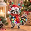 Picture of Personalized Raccoon Christmas Ornament, Custom Name Raccoon Ornament, 2D Flat Woodland Animal Gift, Raccoon Lover Xmas Keepsake 2026