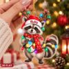 Picture of Personalized Raccoon Christmas Ornament, Custom Name Raccoon Ornament, 2D Flat Woodland Animal Gift, Raccoon Lover Xmas Keepsake 2026