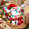 Picture of Personalized Dentist Christmas Ornament, Custom Name Tooth Ornament, Dental Hygienist Gift, 2D Flat Dental Assistant Christmas Keepsake 2026