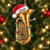 Picture of Personalized Euphonium Christmas Ornament, Custom Name Baritone Horn Ornament, Euphonium Player Gift, Musician Holiday 2D Flat Keepsake 2026