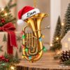Picture of Personalized Euphonium Christmas Ornament, Custom Name Baritone Horn Ornament, Euphonium Player Gift, Musician Holiday 2D Flat Keepsake 2026
