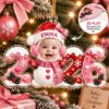 Picture of Personalized Baby First Christmas Ornament, Custom Photo Christmas Ornament, Baby 2026 Keepsake, Newborn Holiday Gift, Family Tree Decor