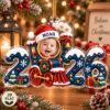 Picture of Personalized Baby Photo Christmas Ornament 2026, Custom Name Train Ornament, Baby First Christmas Gift, Newborn Photo Holiday Keepsake