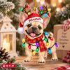 Picture of Personalized French Bulldog Christmas Ornament, Custom Dog Name Ornament, Frenchie Lover Gift, 2D Flat Pet Christmas Holiday Keepsake 2026
