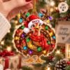 Picture of Personalized Turkey Christmas Ornament, Custom Name Turkey Ornament, Thanksgiving Gift, 2D Flat Farm Animal Christmas Holiday Keepsake 2026