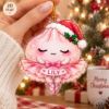 Picture of Personalized Ballerina Dumbling Christmas Ornament, Custom Ballet Dancer Ornament, Pink Dance Gift Girl, 2D Flat Christmas Holiday Keepsake