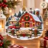 Picture of Personalized Farm Family Christmas Ornament, Custom Family Name Barn Ornament, Farmhouse Xmas Gift, 2D Flat Christmas Holiday Keepsake 2026