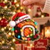 Picture of Personalized Sushi Christmas Ornament, Custom Name Sushi Roll Ornament, Food Lover Gift, Japanese Food Christmas Decor, 2D Flat Keepsake