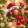 Picture of Personalized Firefighter Christmas Ornament, Custom Name Fireman Helmet Ornament, Firefighter Gift, 2D Flat Christmas Holiday Keepsake 2026
