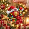 Picture of Personalized Firefighter Christmas Ornament, Custom Name Fireman Helmet Ornament, Firefighter Gift, 2D Flat Christmas Holiday Keepsake 2026