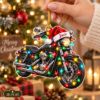 Picture of Personalized Motorcycle Christmas Ornament, Custom Name Biker Ornament, Motorcycle Lover Gift, Rider Christmas Decor, 2D Flat Keepsake 2026