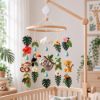 Picture of Jungle Safari Baby Mobile, Felt Crib Mobile with Sloth Monkey Leopard Animals, Tropical Nursery Decor,Handmade Baby Room Hanging,Shower Gift