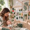 Picture of Jungle Safari Baby Mobile, Felt Crib Mobile with Sloth Monkey Leopard Animals, Tropical Nursery Decor,Handmade Baby Room Hanging,Shower Gift