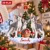Picture of Personalized Devon Rex Cat Ornament, Custom Cat Name Christmas Ornament, Curly Hair Cat Gift, Cat Lover Keepsake, 2D Flat Christmas Decor