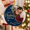 Picture of Personalized Couple Photo Christmas Ornament, Every Christmas With You, Custom Picture Names 2026, Romantic Couples Christmas Keepsake Gift