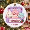Picture of Personalized Kids Squishy Christmas Ornament 2026, Custom Kawaii Toy Box Ornament, Cute Girl Christmas Gift, Daughter Granddaughter Keepsake
