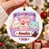 Picture of Personalized Kids Squishy Christmas Ornament 2026, Custom Kawaii Toy Box Ornament, Cute Girl Christmas Gift, Daughter Granddaughter Keepsake