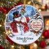 Picture of Personalized First Christmas Married Ornament, Snowman Couple Ornament, Newlywed Christmas Gift, Custom Names Wedding Keepsake Gift 2026