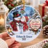 Picture of Personalized First Christmas Married Ornament, Snowman Couple Ornament, Newlywed Christmas Gift, Custom Names Wedding Keepsake Gift 2026