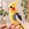 Picture of Custom Your Pet Crochet Doll From Photo, Personalized Pet Plush, Custom Bird Crochet Doll, Realistic Cockatiel Replica, Bird Memorial Gift