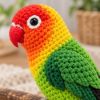 Picture of Custom Your Pet Crochet Doll From Photo, Personalized Bird Plush, Custom Lovebird Crochet Doll, Parrot Replica, Pet Memorial Keepsake Gift