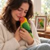 Picture of Custom Your Pet Crochet Doll From Photo, Personalized Bird Plush, Custom Lovebird Crochet Doll, Parrot Replica, Pet Memorial Keepsake Gift