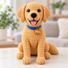 Picture of Custom Your Pet Crochet Doll From Photo, Personalized Dog Plush With Name, Look Alike Golden Retriever Replica, Pet Memorial Keepsake Gift