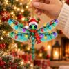 Picture of Personalized Dragonfly Christmas Ornament, Custom Name Dragonfly Gift, Nature Lover Ornament, Garden Lover Holiday Keepsake 2D Flat Ornament