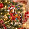 Picture of Personalized Horse Christmas Ornament, Custom Name Horse Lover Gift, Equestrian Christmas Decor, Cowgirl Rider Keepsake, 2D Flat Ornament