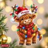 Picture of Personalized Highland Cow Christmas Ornament, Custom Name Cow Ornament, Scottish Cow Lover Gift, Farm Animal Holiday 2D Flat Keepsake 2026