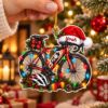 Picture of Personalized Cycling Christmas Ornament, Custom Name Road Bike Ornament, Cyclist Gift, Bicycle Lover Holiday Keepsake, 2D Flat Decor 2026
