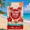 Picture of Retired 2026 Beach Towel, Personalized Retirement Beach Towel, Custom Retirement Gift for Women, Not My Problem Anymore, Beach Sea Towel